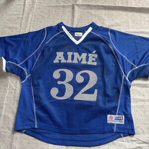 Aime Leon Dore Knit Basketball Jersey Blue